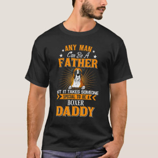 誰でも父親になれるボクサーのパパ犬 Tシャツ
