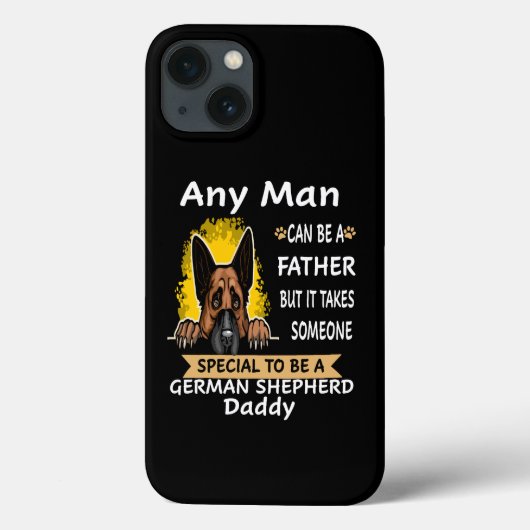 誰でも父親にはなれるが、特別な誰かがドイツ牧羊犬のパパになるんだ Case-Mate iPhoneケース (裏面)