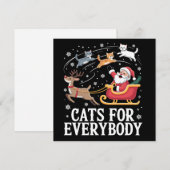 誰でも猫のクリスマス 猫 面白い クリスマス サンタ (正面/裏面)