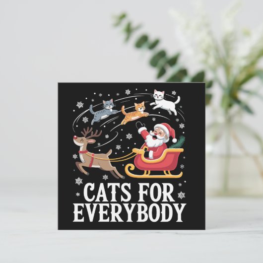 誰でも猫のクリスマス 猫 面白い クリスマス サンタ (スタンド正面)