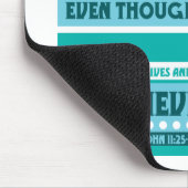 誰でも私で決して死にません信じません マウスパッド (コーナー)