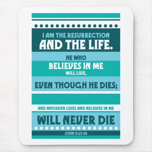 誰でも私で決して死にません信じません マウスパッド (正面)