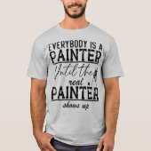 誰でも絵絵を描師の好きおもしろい引用文 Tシャツ (正面)