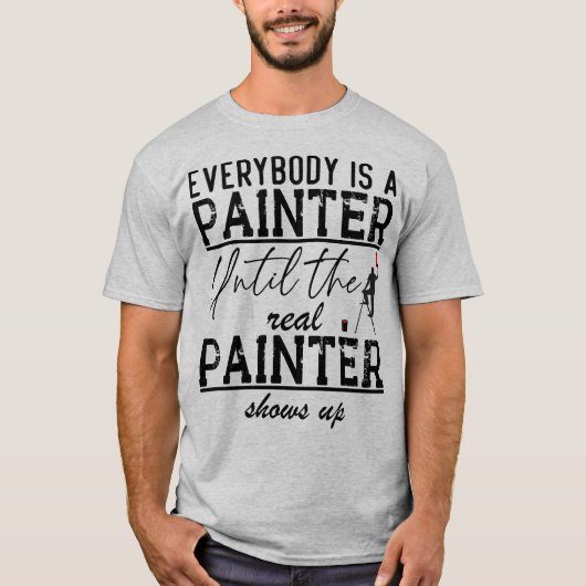 誰でも絵絵を描師の好きおもしろい引用文 Tシャツ (正面)