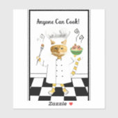 誰でも調理師カスタムカットのビニールシール シール (シート)