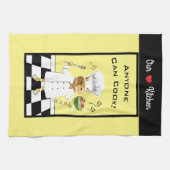 誰でも調理師!イエローキッチンタオル キッチンタオル (横)