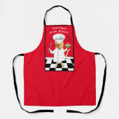 誰でも調理師!赤子猫エプロン（中） エプロン (正面)