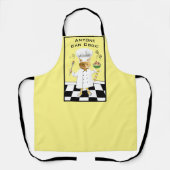 誰でも調理師!黄子猫エプロン（中） エプロン (正面)