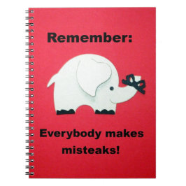 誰でも間違いをします。 ノートブック