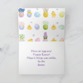 誰でもEGGS n CHICKSイースターカード サンキューカード (内部)