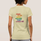 誰とでも自由にいるために Tシャツ (裏面)