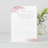 『誰と私の記憶推測ブライダルシャワーゲーム』 サンキューカード (スタンド正面)