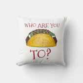 誰と話してる?メキシおもしろいコ料理 クッション (正面)