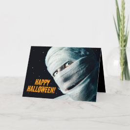 誰にでもハッピーハロウィン ミイラ ユーモア シーズンカード