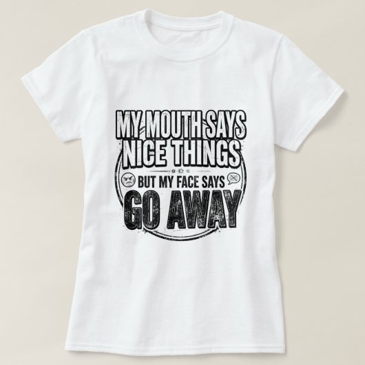 誰にでも似合うユーモア溢れるTシャツ Tシャツ (デザイン正面)