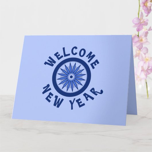 誰にでも使える新年の挨拶 カード (蘭)