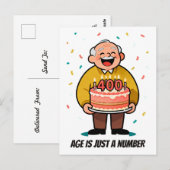 誰にでも使える皮肉たっぷりの年齢ジョーク 誕生日プレゼント ポストカード (正面/裏面)