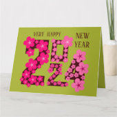 誰にでも使える2024年新年の挨拶 カード (正面)