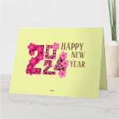 誰にでも使える2024年新年の挨拶 カード (裏面)