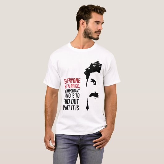 誰にでも値段がある Tシャツ (正面フル)