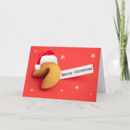 誰にでも幸せなクリスマスを サンタのフォーチュンクッキー シーズンカード