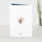 誰にでも怖い骸骨の写真 - ハロウィン シーズンカード (裏面)