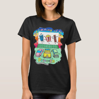 誰にでも贈れるギフト ドライブイン・ムービー・ラブ・コメディ Tシャツ