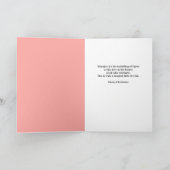 誰にでも贈れるピンクのクリスマスオーナメント 美品 シーズンカード (内部)