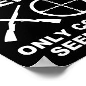 誰にとっても面白い狩猟ポスターBlk ポスター (角)