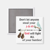 誰にも喜びを奪わせるな！ マグネット (正面/裏面)