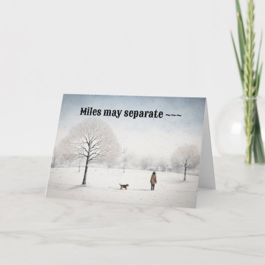 誰にも愛のストップクリスマスカードはない サンキューカード (正面)