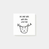 「誰にも投票の対象が見えない」 ポストイット (正面)