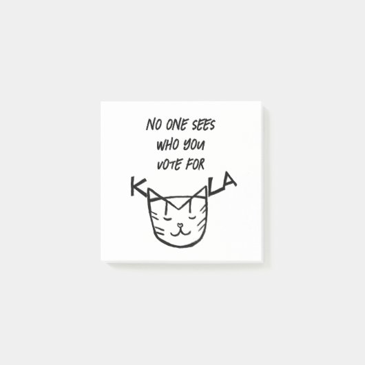 「誰にも投票の対象が見えない」 ポストイット (正面)