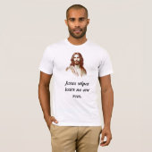 誰にも見えない涙を拭うイエス様 Tシャツ (正面フル)