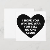 誰にも言わずに戦ってるあなたが勝ちますように 招待状 (正面/裏面)