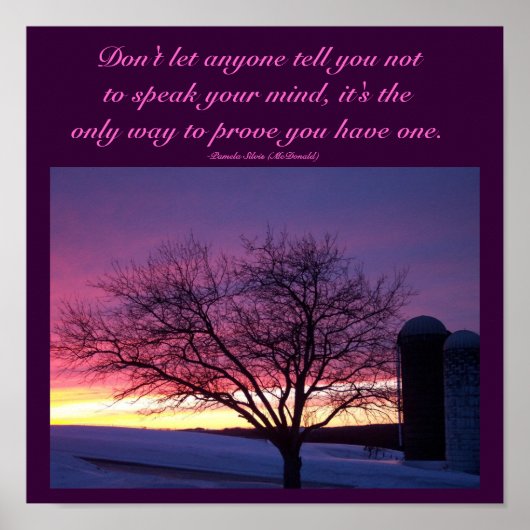 誰にも言わせないで…引用文ポスター ポスター (正面)