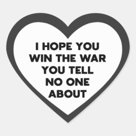誰にも言わない戦争に勝てば幸いだ ハートシール