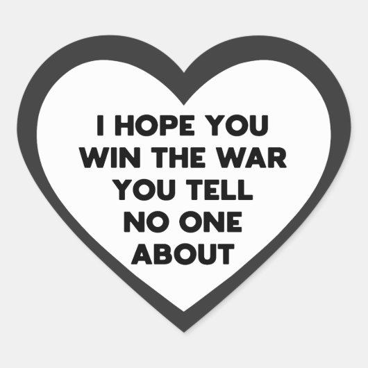誰にも言わない戦争に勝てば幸いだ ハートシール (正面)
