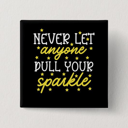 誰にも輝きを失わせない 缶バッジ (正面)