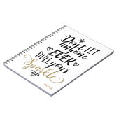 誰にも輝きを鈍らせないようにカスタム ノートブック (左側)