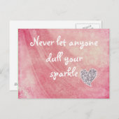 誰にも輝きを鈍らせるな ポストカード (正面/裏面)