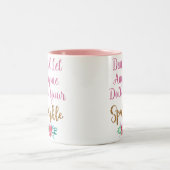 誰にも輝くマグカップを鈍インスパイアらせるな ツートーンマグカップ (中央)