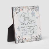 誰に仕えるか選びなさい – Joshua 24:15 フォトプラーク (正面)