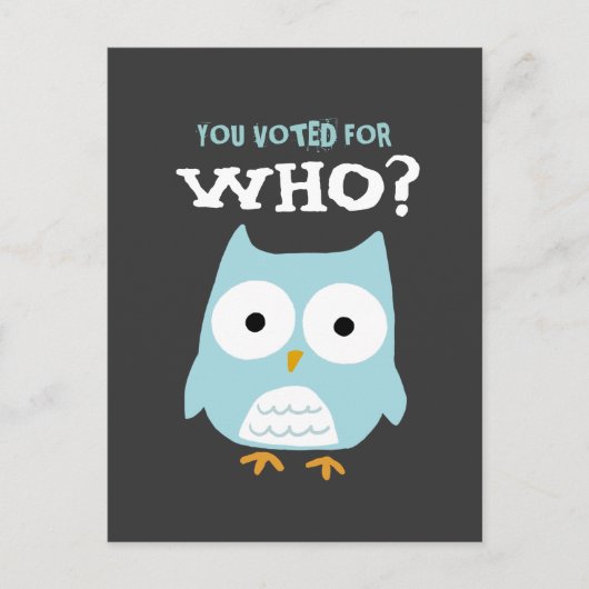 誰に投票した？ ポストカード (正面)