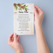 誰のクリスマス ブライダルシャワー ゲーム カードかな？ チラシ (ハンドル)