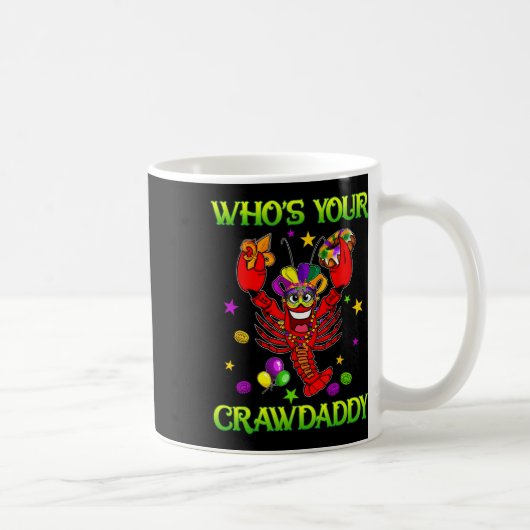 誰のクロウダディー カニの道化師 ビーズ 面白いマ コーヒーマグカップ (右)
