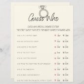 誰のブライダルシャワーゲーム (正面/裏面)