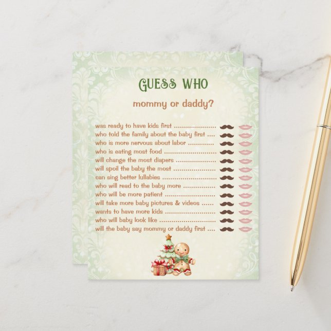 誰のママのパパの赤クラシックちゃんシャワーのゲーム (正面/裏面インサイチュ)