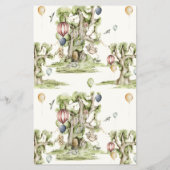 誰のママまたはパパのウッドランドゲームの赤ちゃんシャワーを推測 チラシ (裏面)