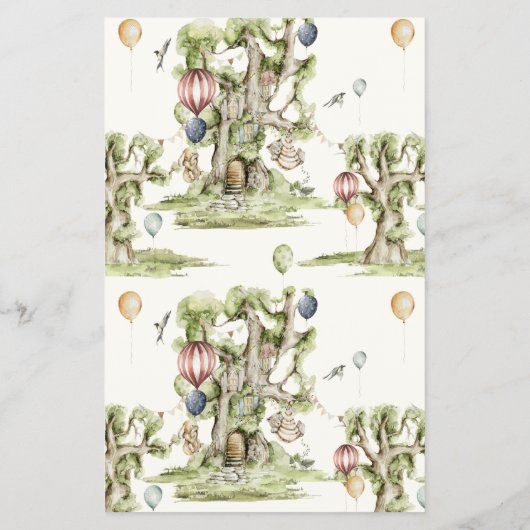 誰のママまたはパパのウッドランドゲームの赤ちゃんシャワーを推測 チラシ (裏面)